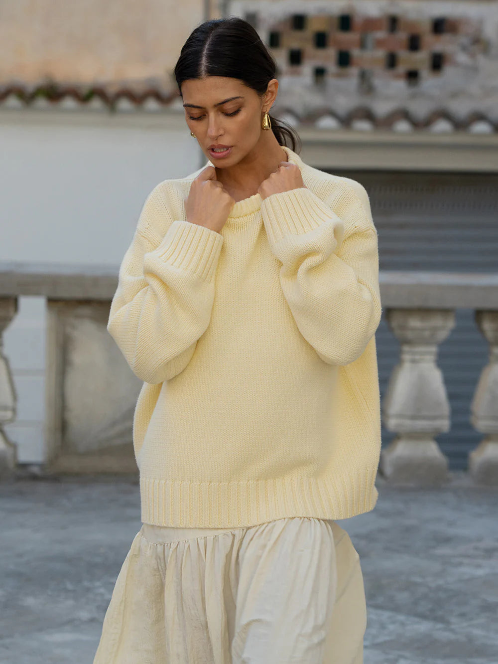 Odette Crew Neck Jumper | Butter