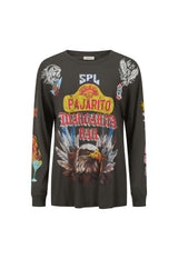 Pajarito Long Sleeve Tee | Charcoal Grey