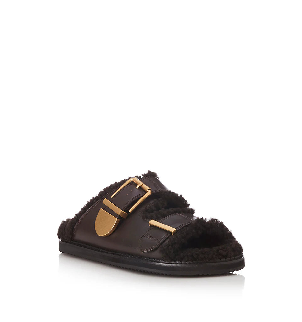 Panama | Choc Leather/Shearling