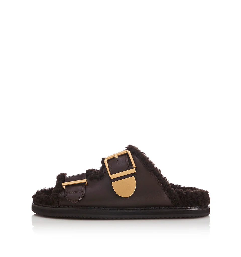 Panama | Choc Leather/Shearling