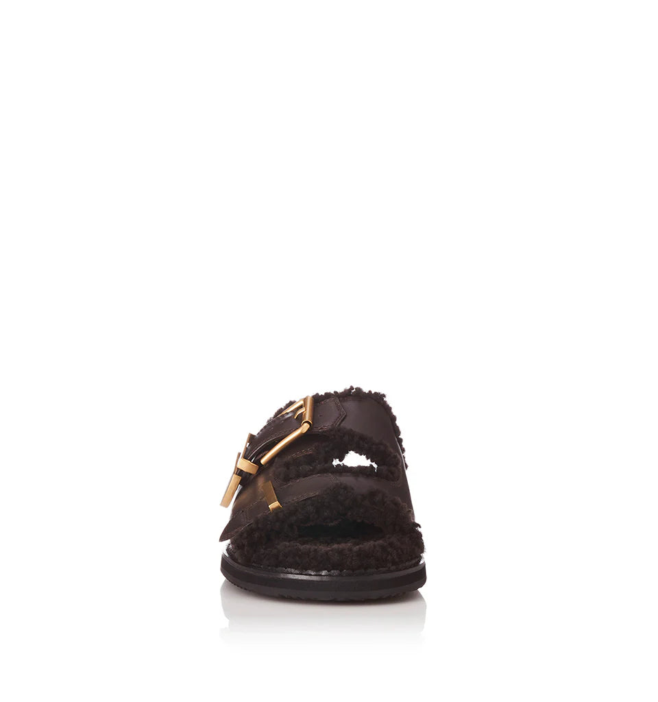 Panama | Choc Leather/Shearling
