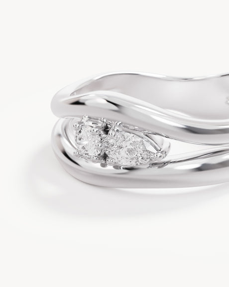 Sterling Silver Celestial Path Ring