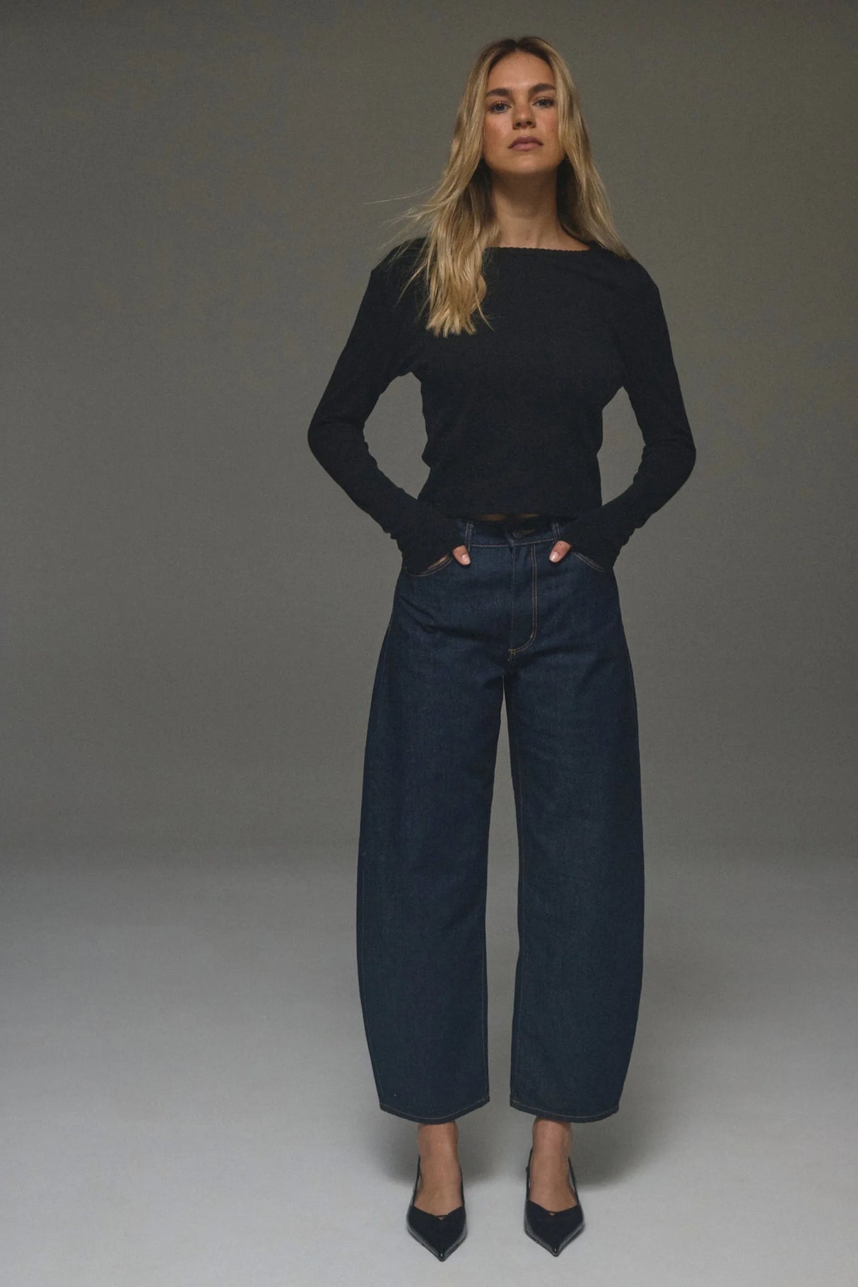 Gigi Barrel Jean | Super Rinse