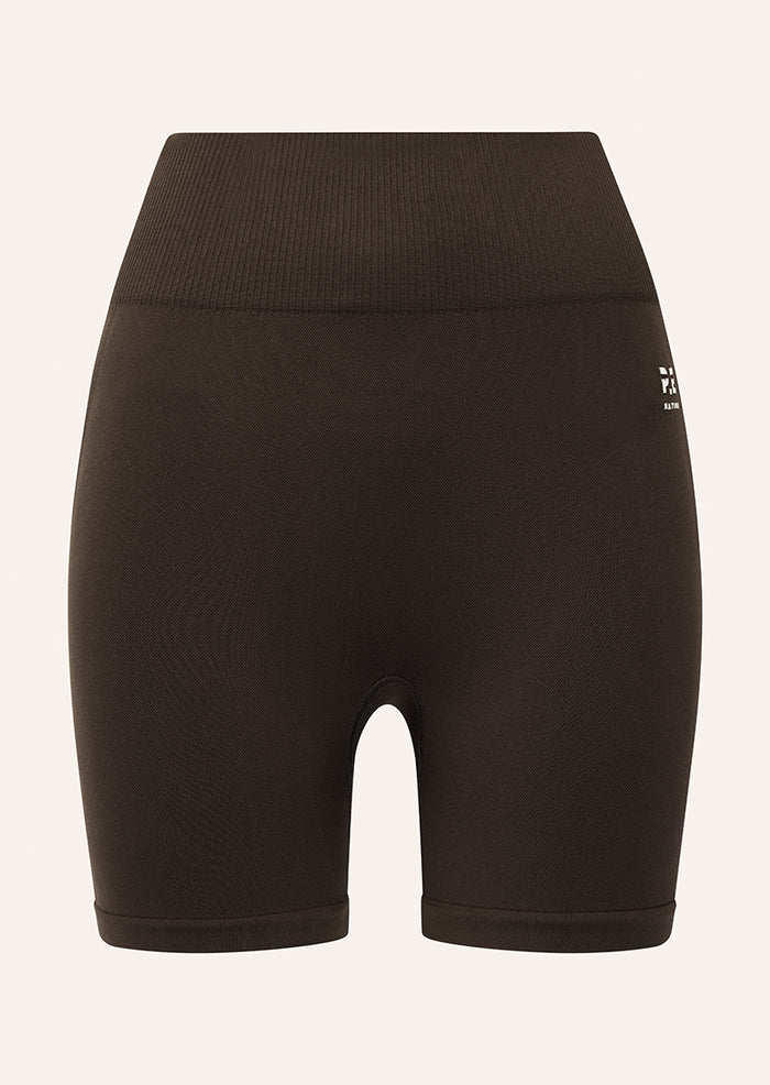 Restore Seamless 5 Inch Bike Short | Coffee Brown