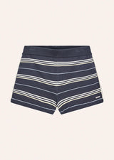Retreat Stripe Knit Short | Marine Blue Stripe