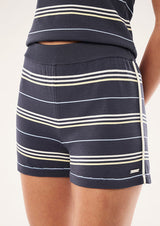 Retreat Stripe Knit Short | Marine Blue Stripe