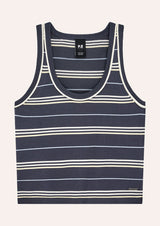 Retreat Stripe Knit Tank | Marine Blue Stripe