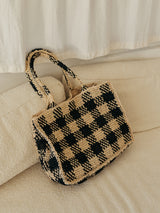 Raffia Shopper Bag | Two Tone