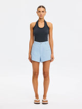 Rhea Halter Top | Navy