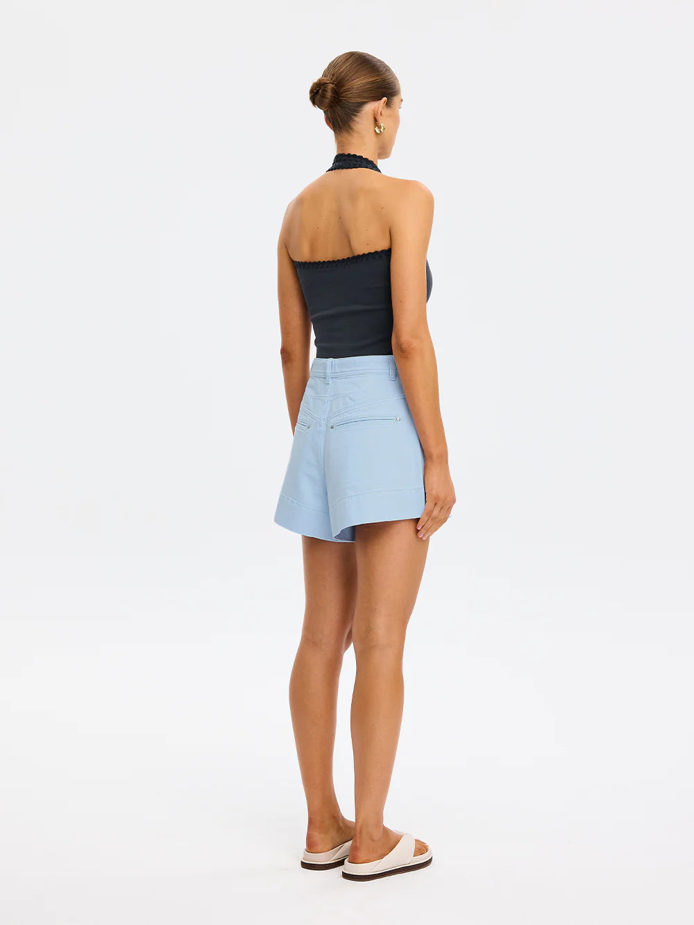 Rhea Halter Top | Navy