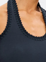 Rhea Halter Top | Navy