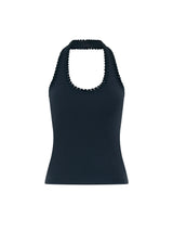 Rhea Halter Top | Navy