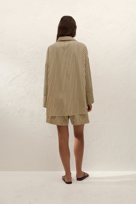 Clemente Shirt Carmen Stripe | Sand Cear