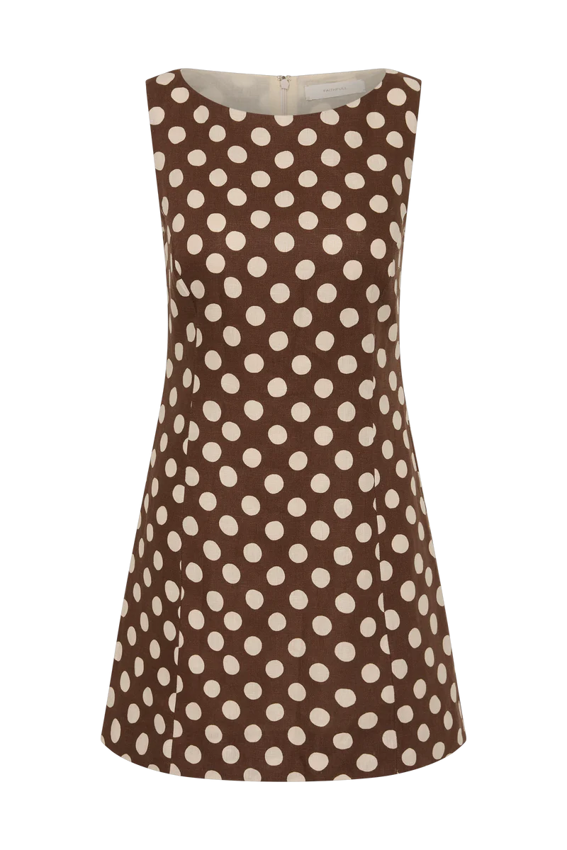 Lydie Mini Dress | Cioccolato Dot
