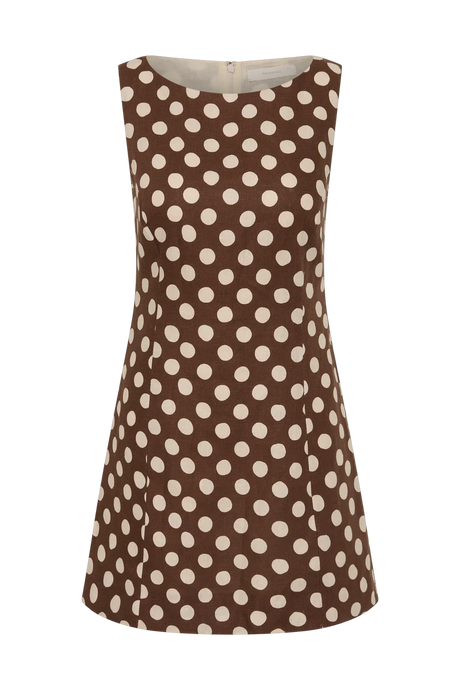 Lydie Mini Dress | Cioccolato Dot