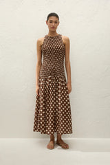 Luisa Midi Dress | Cioccolato Dot