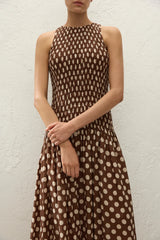 Luisa Midi Dress | Cioccolato Dot