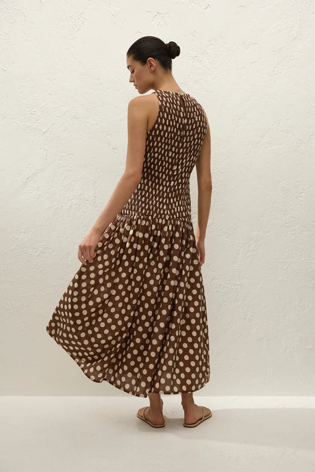 Luisa Midi Dress | Cioccolato Dot