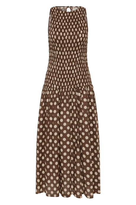 Luisa Midi Dress | Cioccolato Dot