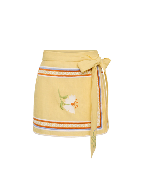 Zuri Mini Skirt | Charm Embroidery