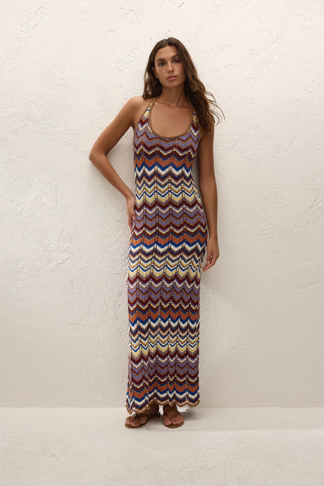 Elisa Maxi Dress | Cadaques Stripe