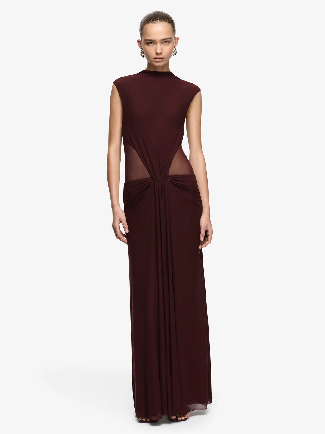 Odea Gathered Maxi Dress | Plum