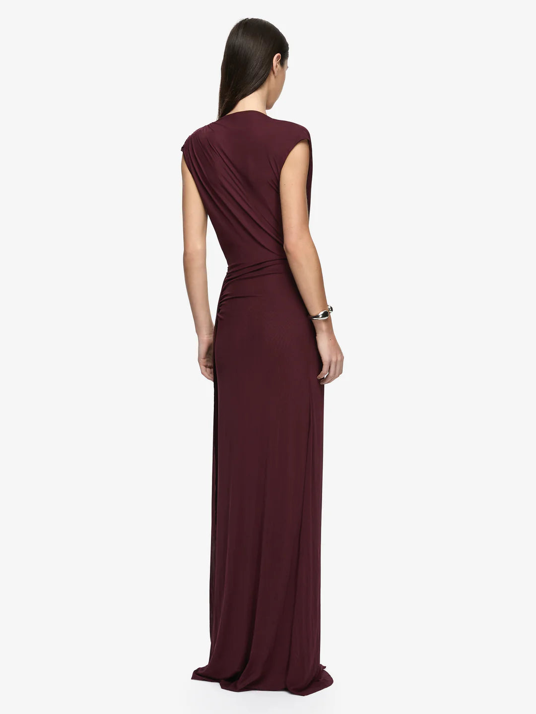Odea Gathered Maxi Dress | Plum