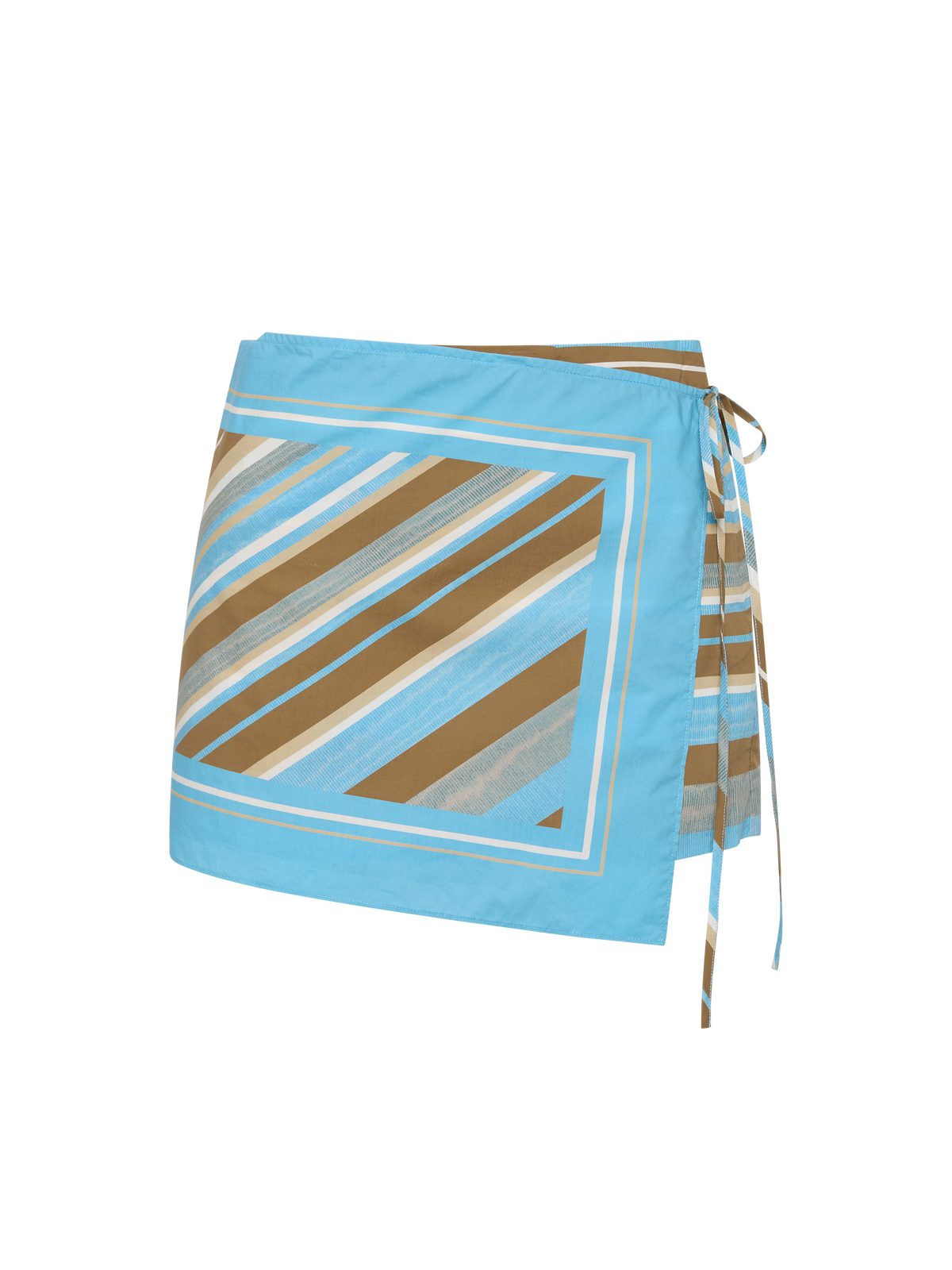 Elaris Wrap Skirt | Sandlewood Stripe