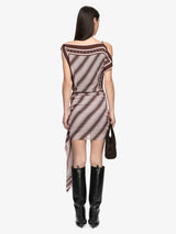 Evely Mini Dress | Geo Scarf Print