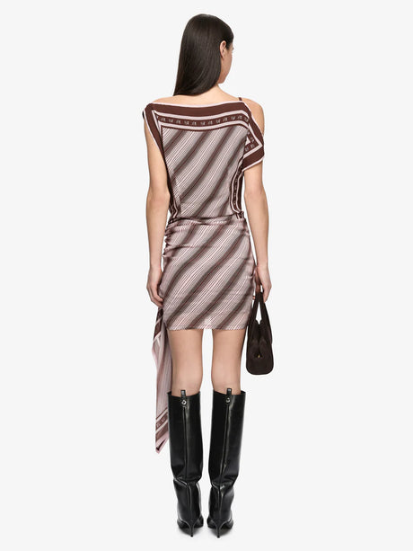 Evely Mini Dress | Geo Scarf Print
