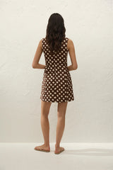Lydie Mini Dress | Cioccolato Dot