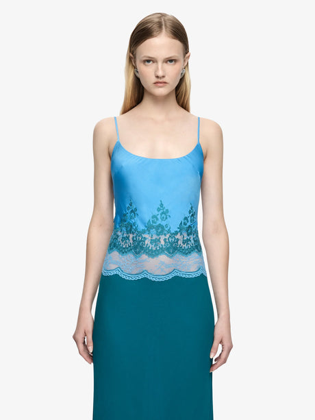 Orsina Scoop Maxi Dress | Azure Blue/Jade