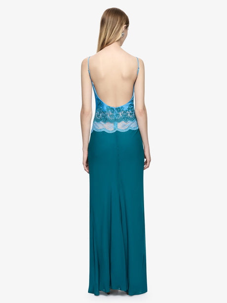 Orsina Scoop Maxi Dress | Azure Blue/Jade