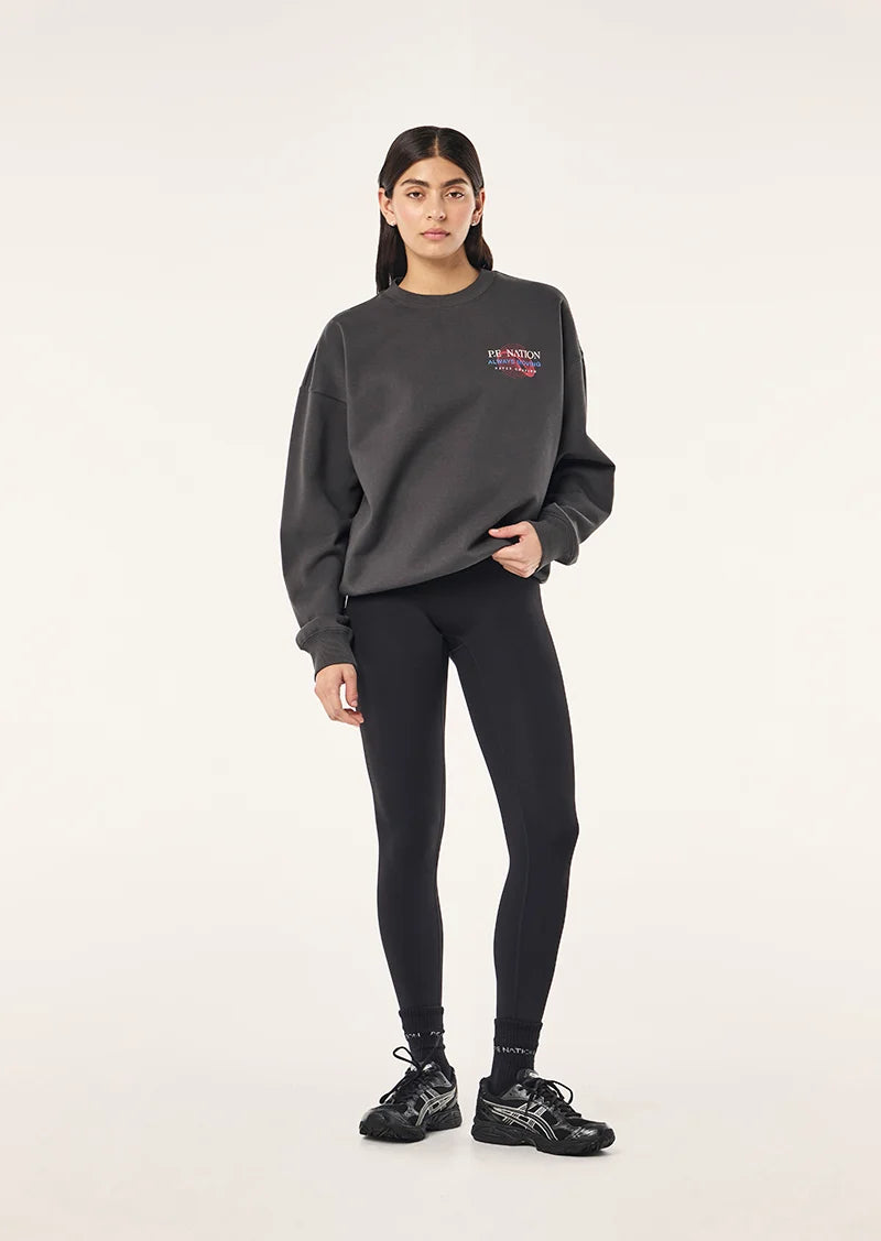 Snap Oversized Sweat | Iron