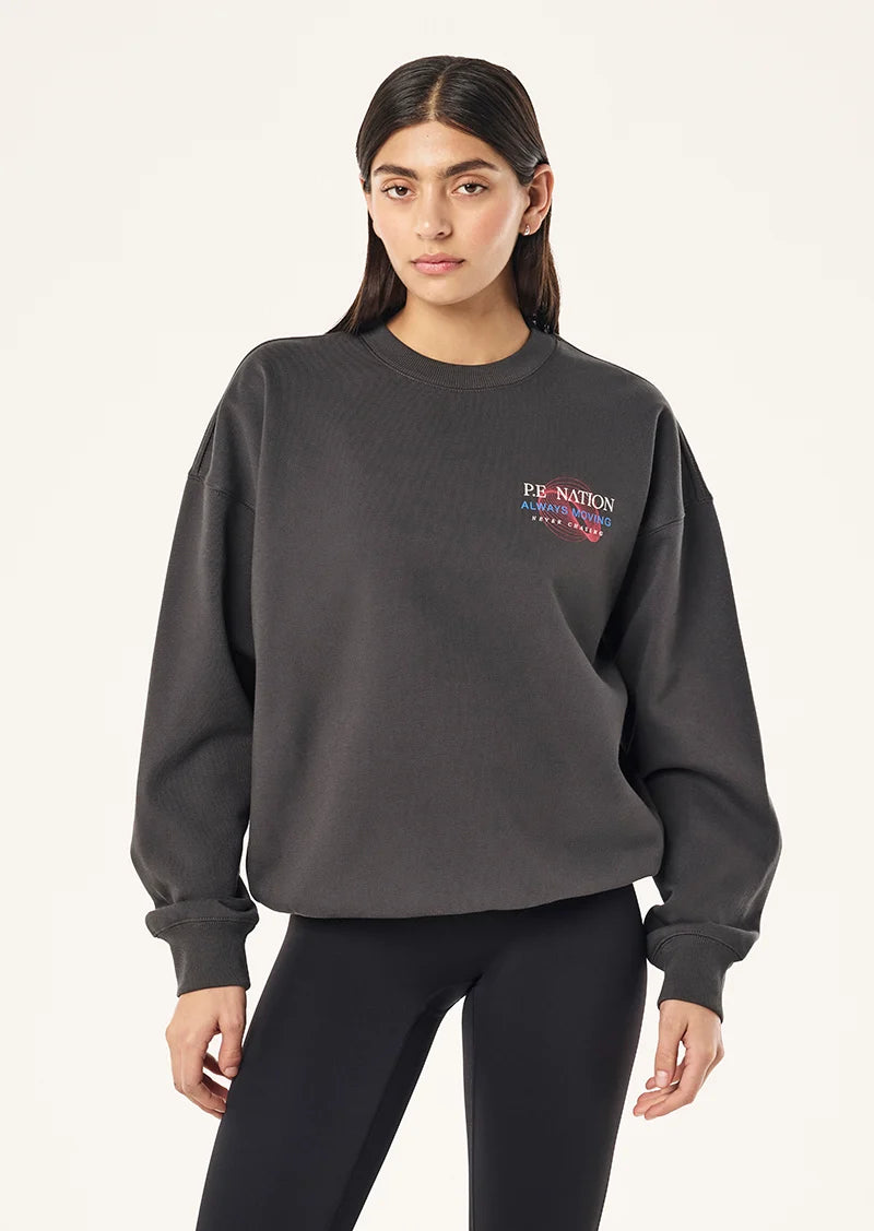 Snap Oversized Sweat | Iron