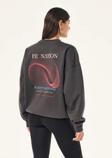 Snap Oversized Sweat | Iron