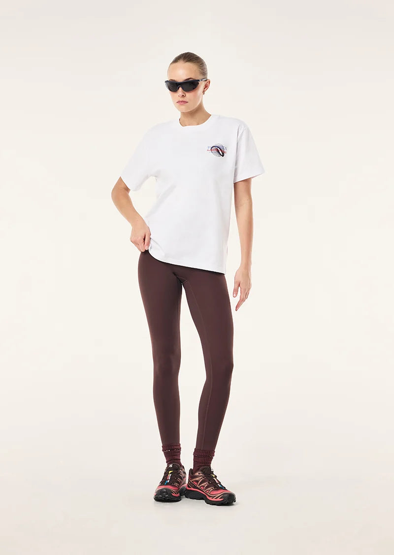 Snap Relaxed Fit Tee | White