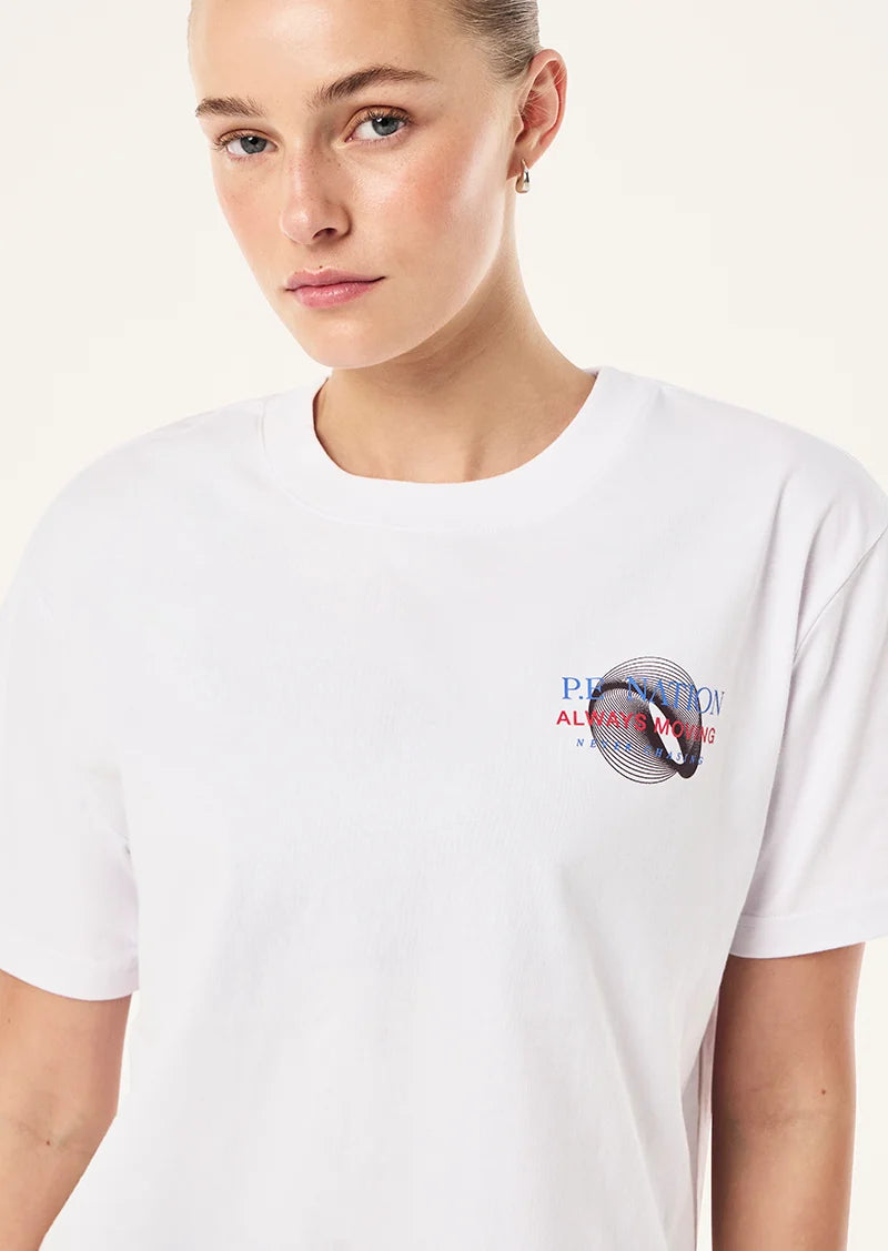 Snap Relaxed Fit Tee | White