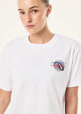 Snap Relaxed Fit Tee | White