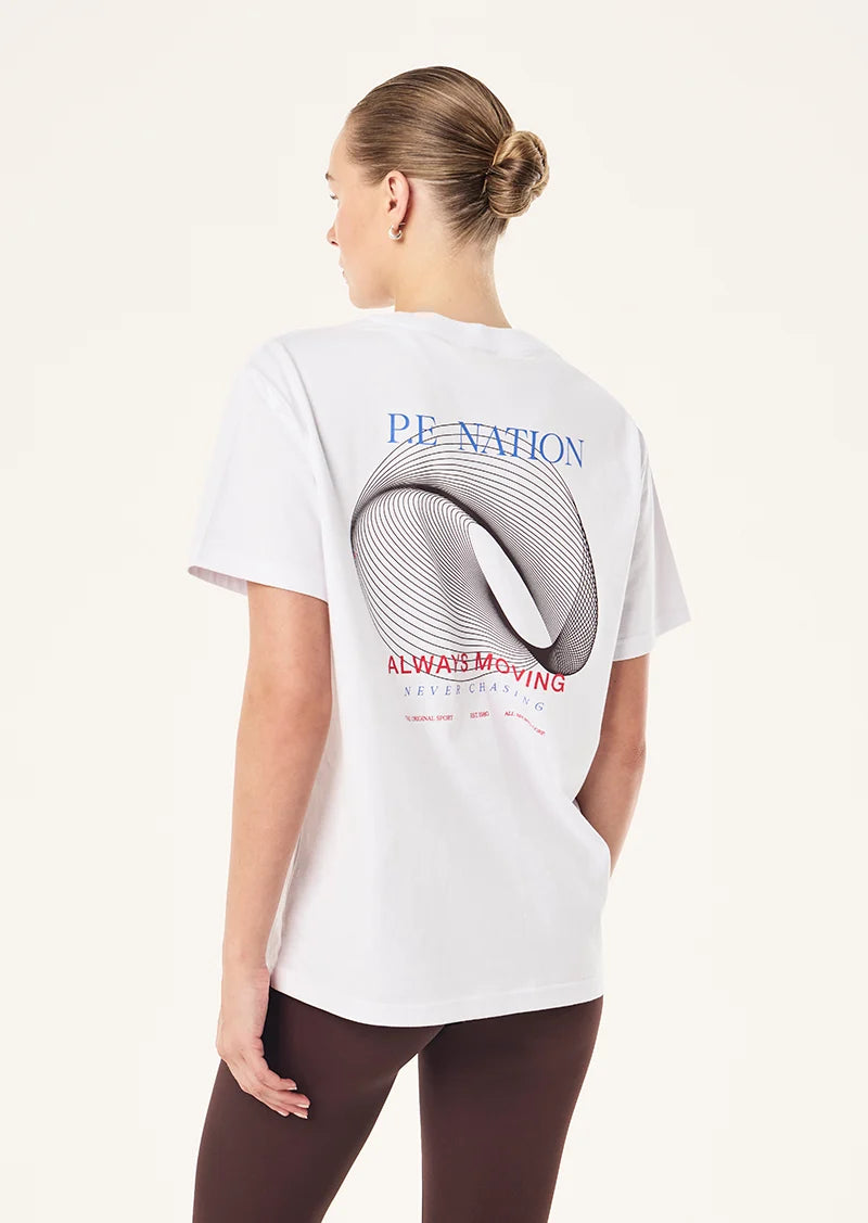 Snap Relaxed Fit Tee | White