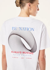 Snap Relaxed Fit Tee | White