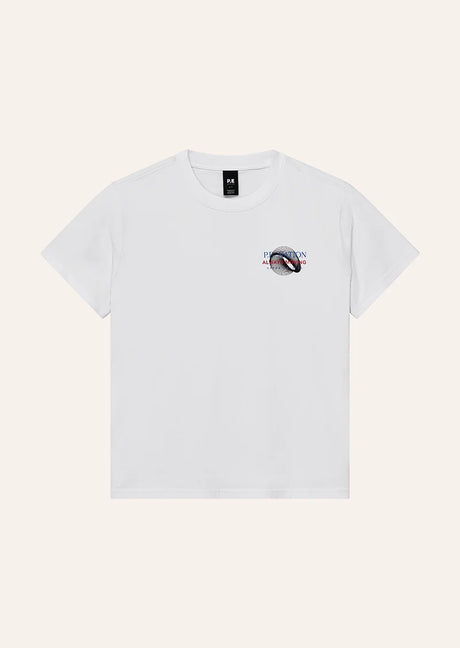 Snap Relaxed Fit Tee | White