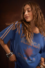 Sunset Tee | Blue Raglan