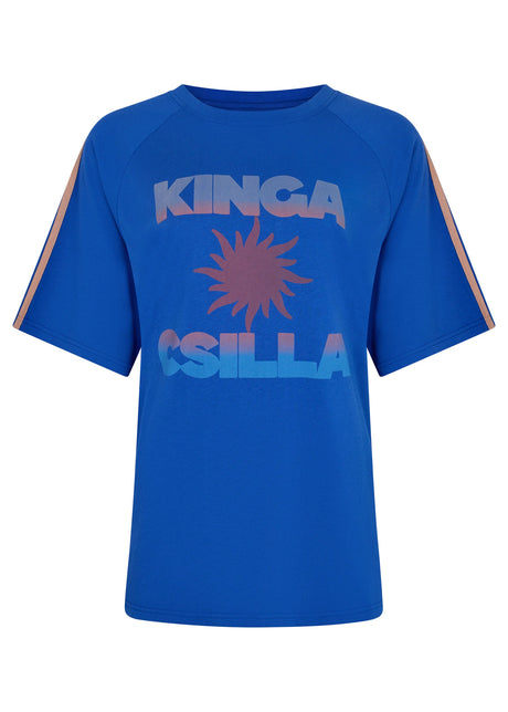 Sunset Tee | Blue Raglan