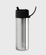 20oz Stainless Steele Ceramic Reusable Bottle With Flip Straw Lid | Midnight