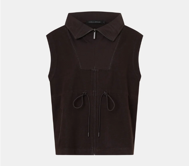 Eira Heavy Jersey Vest | Hickory
