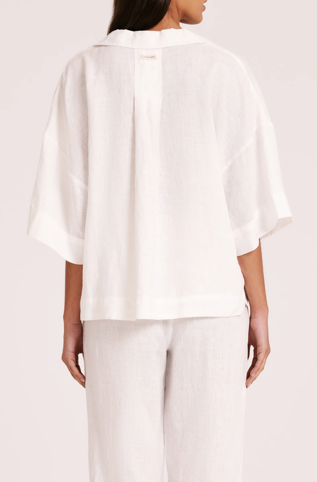 Lounge Linen Shirt | White