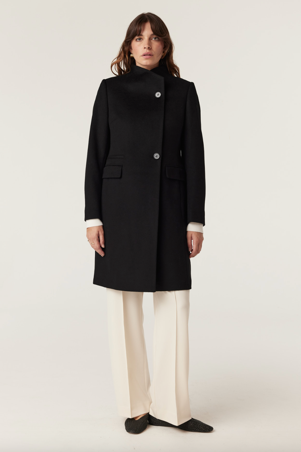 Eton Wool Coat | Black