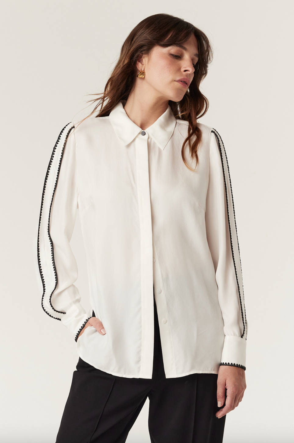 Ivory Blouse | White