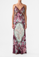 V-Neck Long Bias Slip with Train | If these Tiles Could Talk